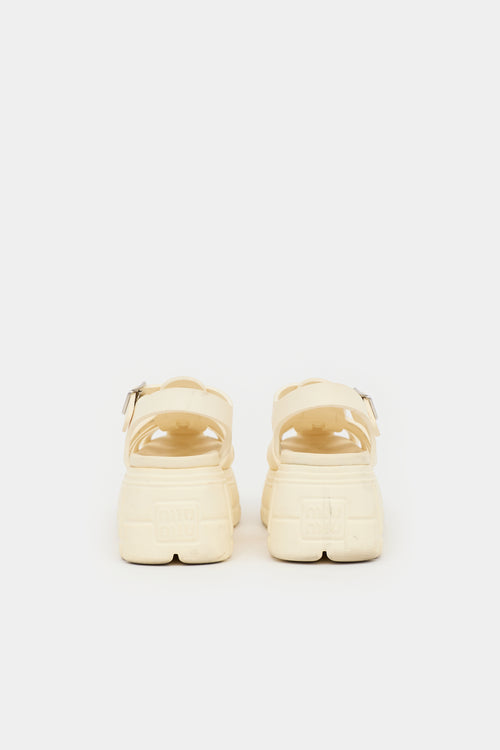 Miu Miu Rubber Fisherman Sandal