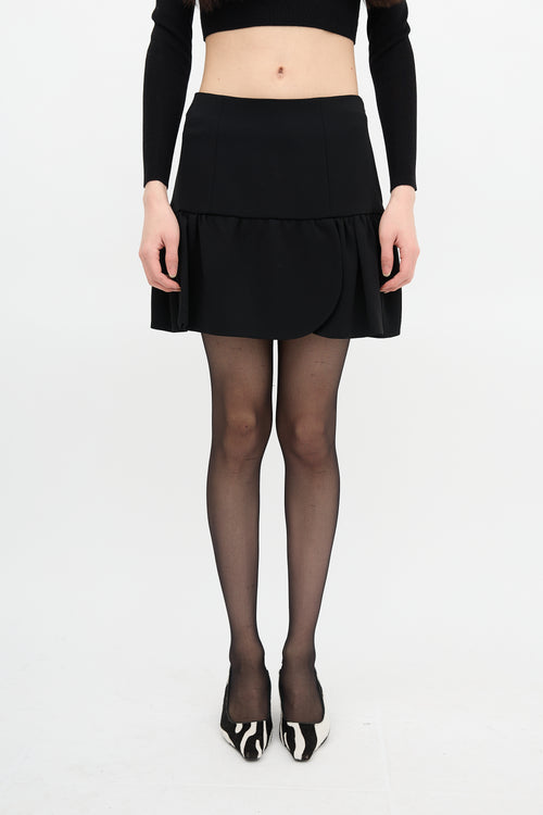 Miu Miu Ruffle Mini Skirt