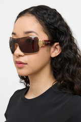 Miu Miu Brown & Gold SMU51G 7FS-3N1 Sunglasses