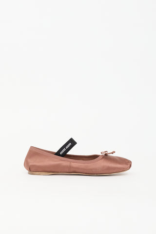 Miu Miu Satin Ballet Flat
