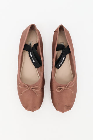 Miu Miu Satin Ballet Flat