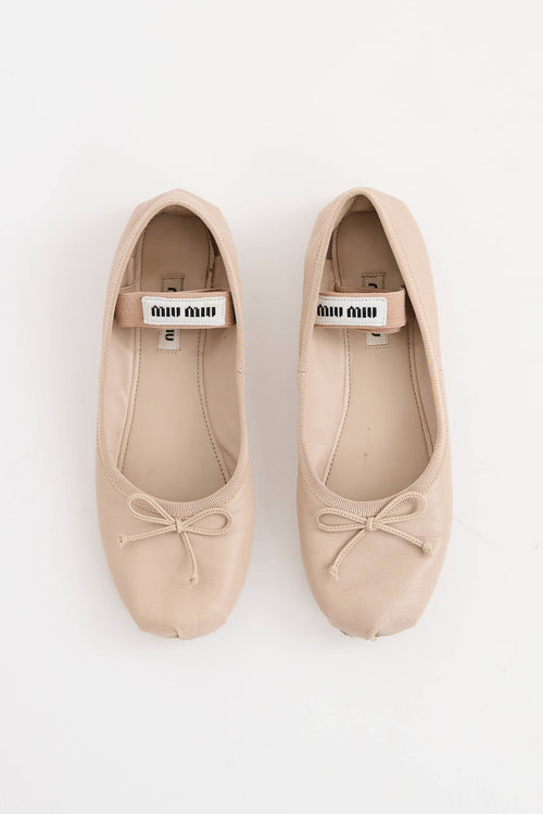 Miu Miu Bow Mary Jane Flat