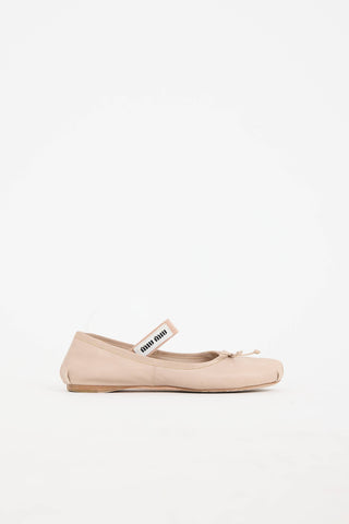 Miu Miu Bow Mary Jane Flat