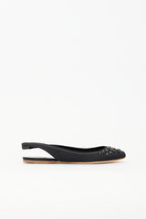 Miu Miu Satin Slingback Flat