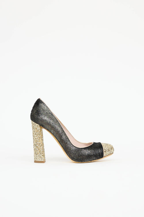 Miu Miu Glitter Pump