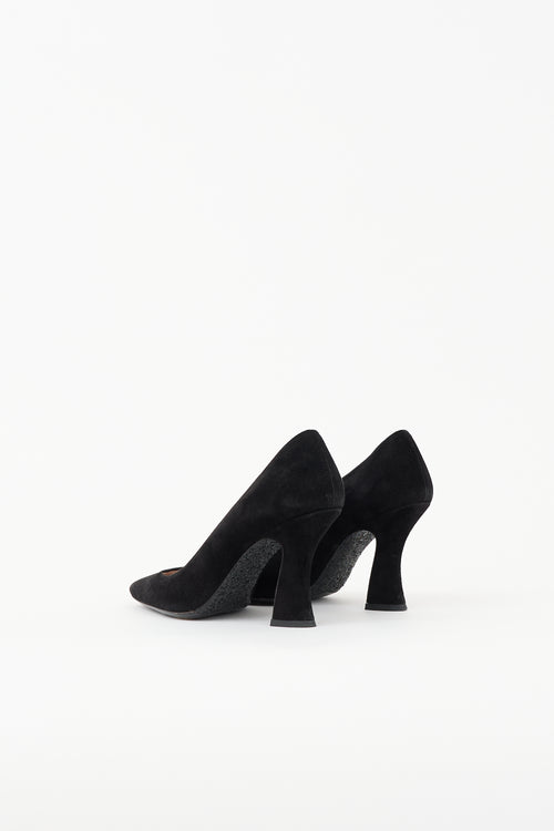 Miu Miu Suede Square Toe Pump