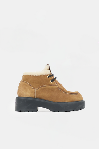 Miu Miu Suede & Shearling Boot