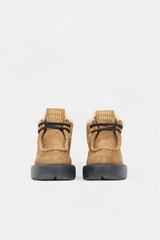 Miu Miu Suede & Shearling Boot