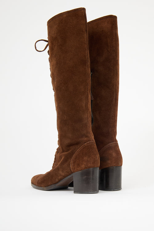 Miu Miu Suede Tassel Boot