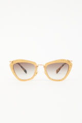 Miu Miu SMU10N Glitter Geometric Sunglasses