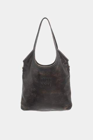 Miu Miu Distressed Leather Ivy Bag