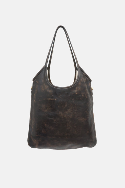 Miu Miu Distressed Leather Ivy Bag