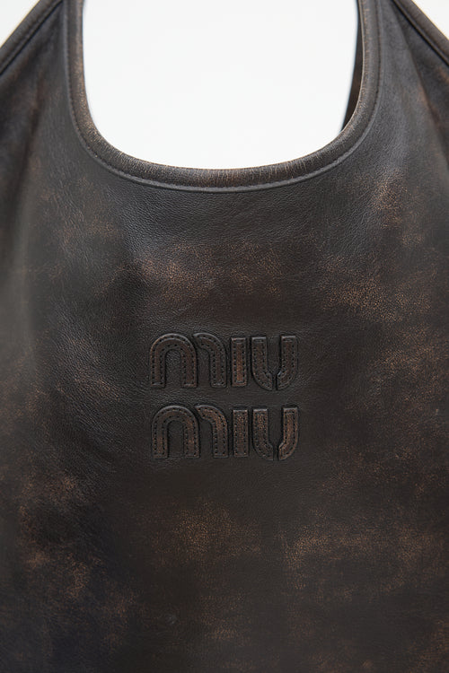 Miu Miu Distressed Leather Ivy Bag