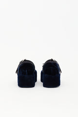 Miu Miu Velvet Platform Ballet Flat