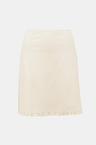 Miu Miu Vintage Leather Midi Skirt