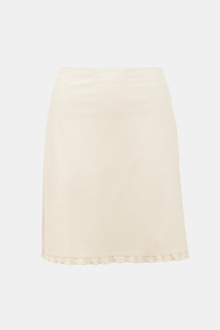 Miu Miu Vintage Leather Midi Skirt