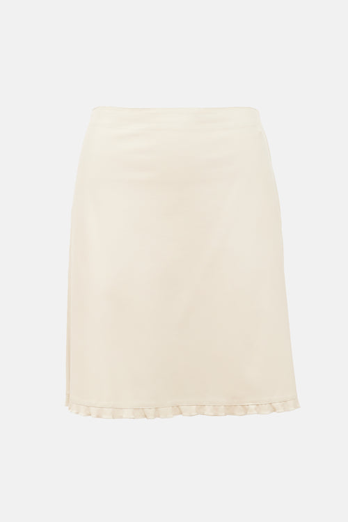 Miu Miu Vintage Leather Midi Skirt