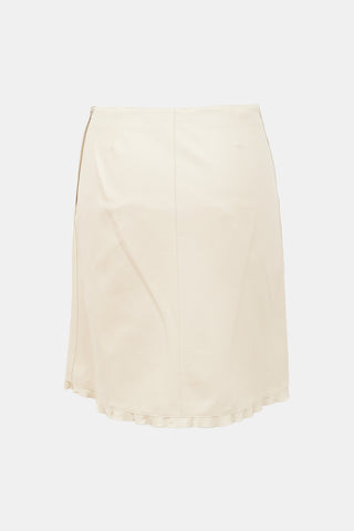 Miu Miu Vintage Leather Midi Skirt
