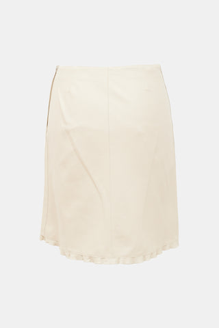 Miu Miu Vintage Leather Midi Skirt