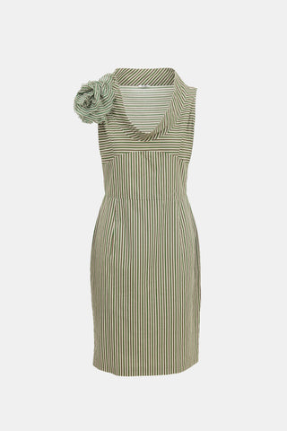 Miu Miu Vintage Striped Midi Dress