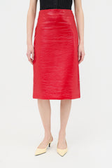 Miu Miu Vinyl Pencil Skirt