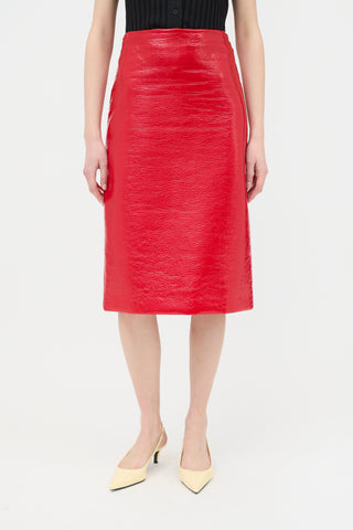 Miu Miu Vinyl Pencil Skirt