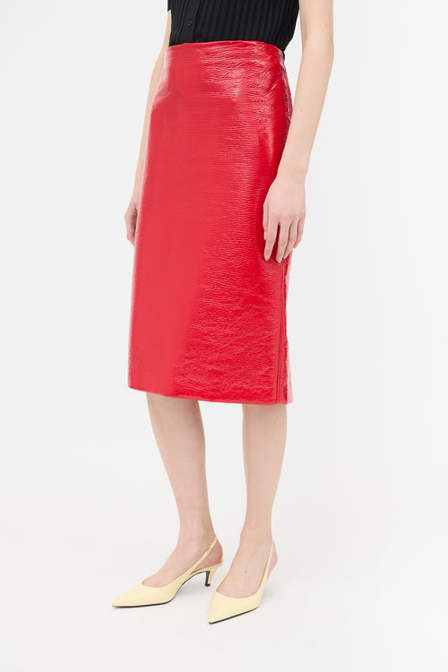 Miu Miu Vinyl Pencil Skirt
