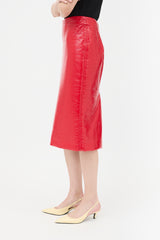 Miu Miu Vinyl Pencil Skirt