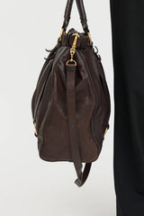 Miu Miu Vitello Gathered Tote Bag