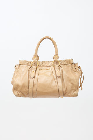 Miu Miu Leather Lux Two Way Bag