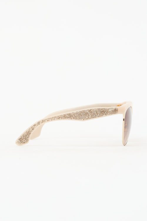 Miu Miu SMU54Q Embellished Sunglasses