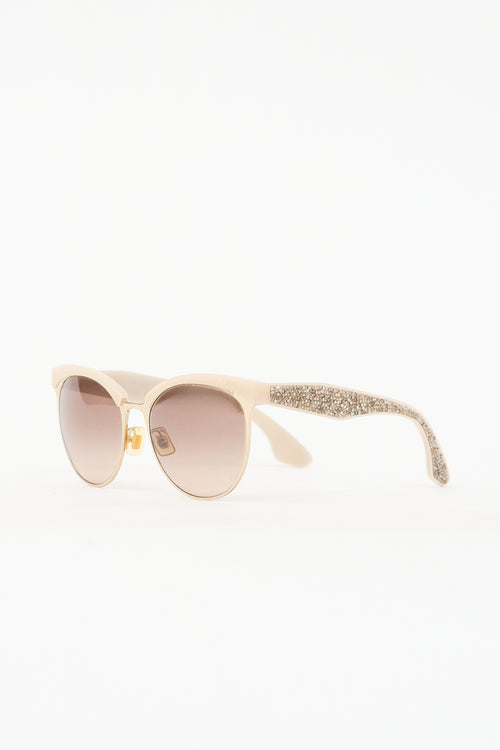 Miu Miu SMU54Q Embellished Sunglasses