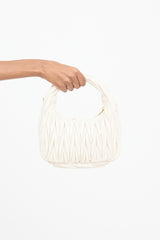 Miu Miu White Matelasse Wander Bag