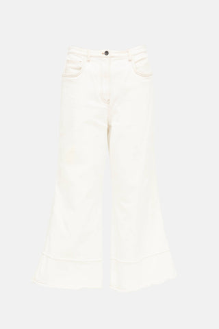 Miu Miu Frayed Hem Jeans