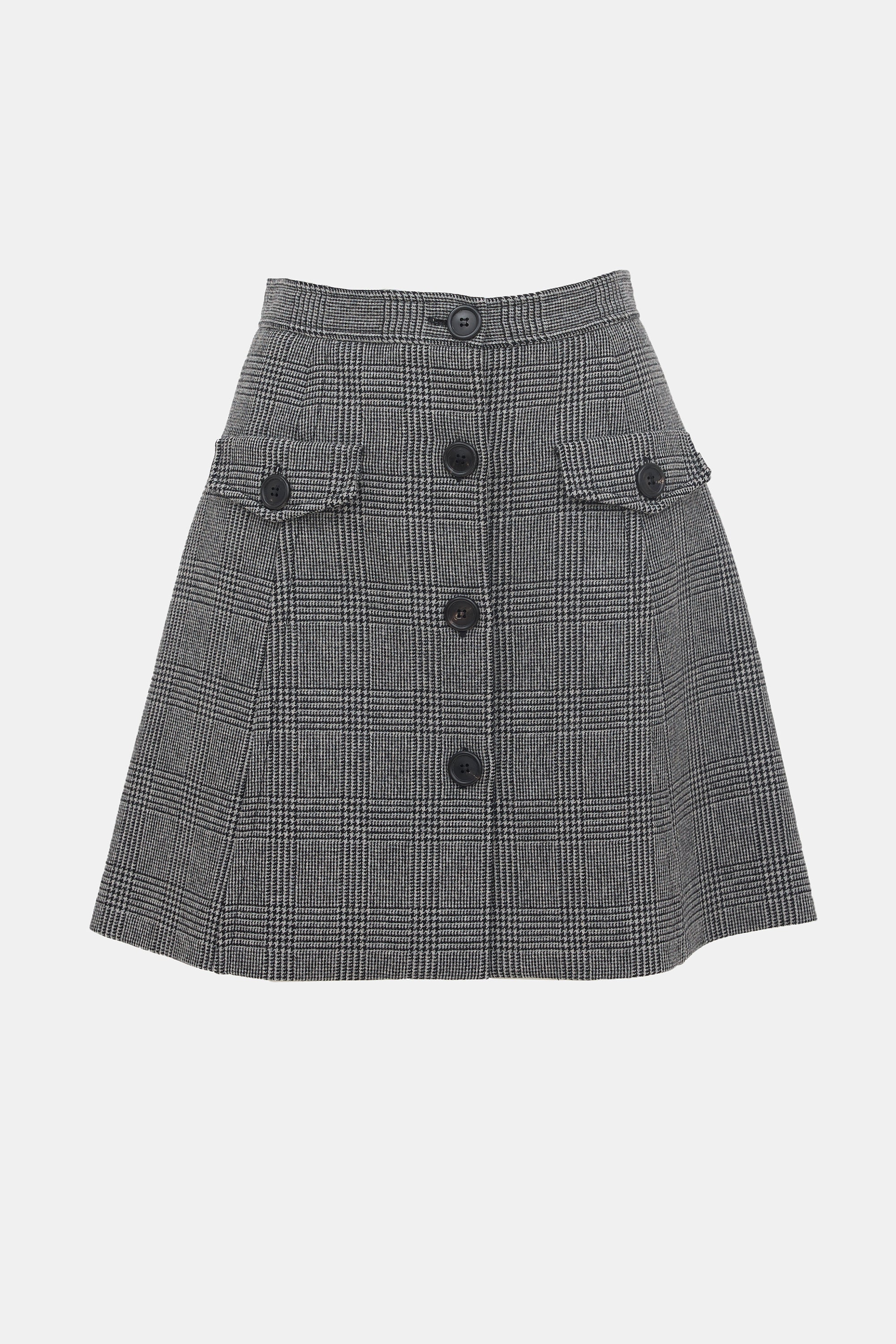 【関税&送料込】Miu Miu Glencheck Mini Skirt Miu Miu // Wool Glen Check Skirt – VSP Consignment