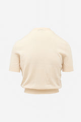 Miu Miu Wool Pointelle Sweater Top