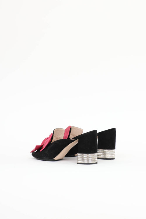 Miu Miu Suede Bow Mule