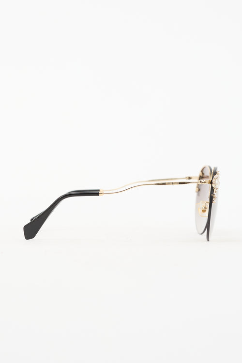 Miu Miu SMU52T Round Sunglasses