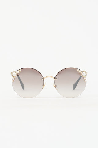 Miu Miu SMU52T Round Sunglasses