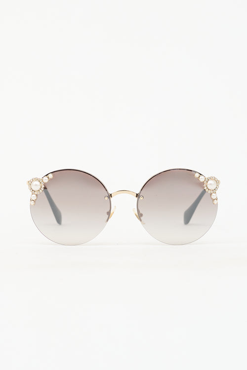 Miu Miu SMU52T Round Sunglasses
