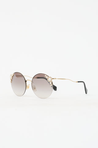 Miu Miu SMU52T Round Sunglasses
