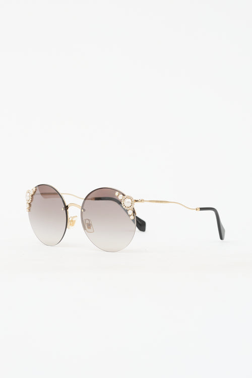 Miu Miu SMU52T Round Sunglasses