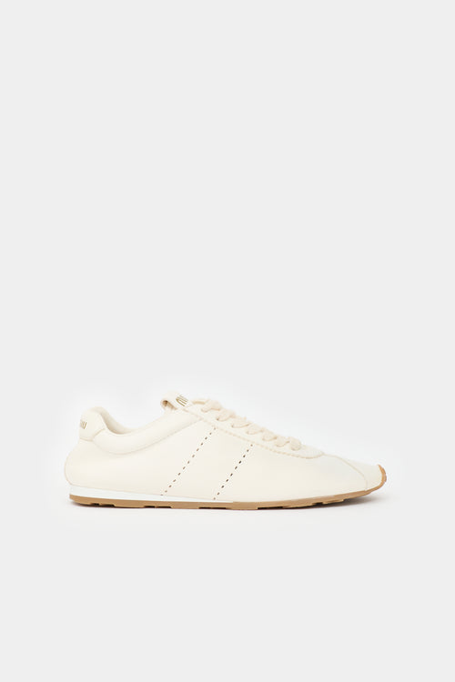 Miu Miu Nappa Leather Plume Sneaker