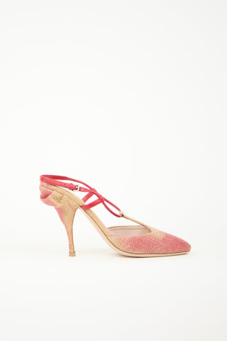 Miu Miu Woven Ombre Heel
