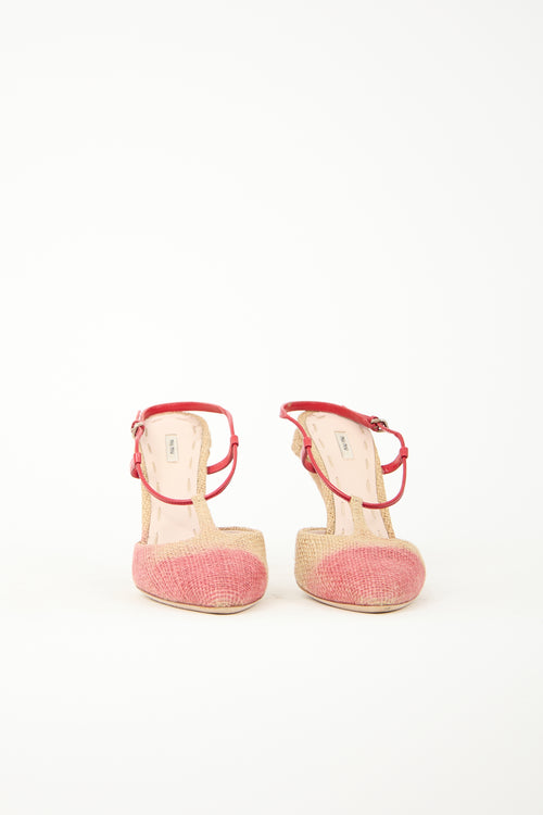 Miu Miu Woven Ombre Heel