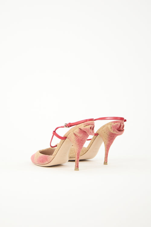 Miu Miu Woven Ombre Heel