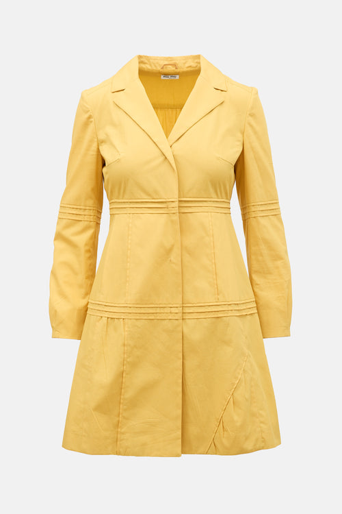Miu Miu 2006 Poplin Pintuck Dress