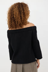 Miu Miu 2007 Wool Off Shoulder Cardigan