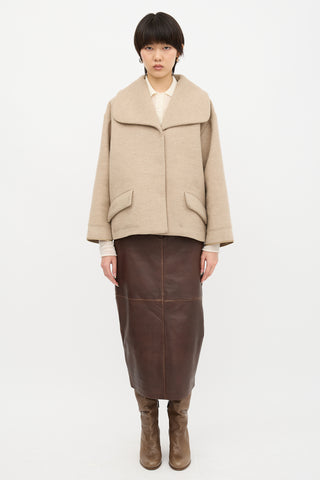 Miu Miu 2013 Wool Wide Collar Jacket