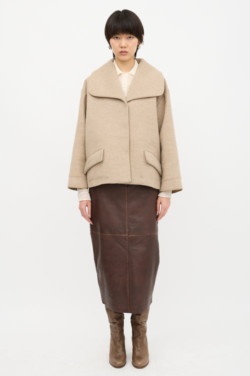 Miu Miu 2013 Wool Wide Collar Jacket